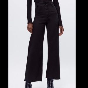 Black High Waisted Marine Zara Jeans